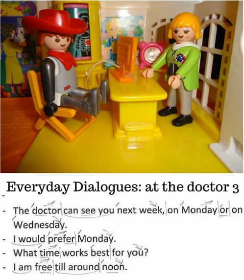 Everyday Dialogues, Download free English intonation and Rhythm Checklist, at the doctor, in the hospital, ESL, English conversation, spoken English, English speaking, speak English, sentence stress, intonation patterns, intonation examples, intonation in English, http://www.allyparks.com/english-blog/everyday-dialogues-at-the-doctor-3